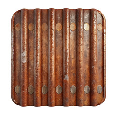 Rustic corrugated metal plate texture