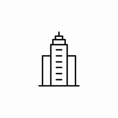 city skyscraper icon sign vector