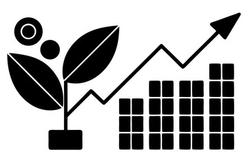 Data-Driven Green vs Traditional Investments Vector Infographic: ROI Metrics & Growth Trends