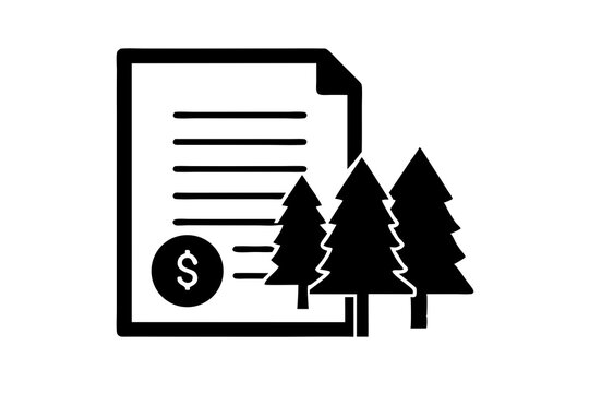 Editable B2B Green Services Invoice Template – Eco-Friendly, Carbon-Neutral, ESG Itemized with Forest Watermark