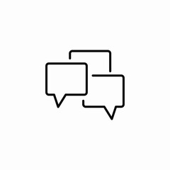 Fototapeta premium group conversation icon sign vector