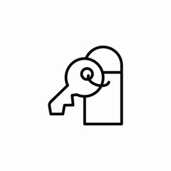 key tag icon sign vector