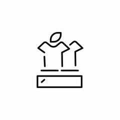 organic fabric clothe icon sign vector