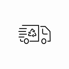 recycling service icon sign vector
