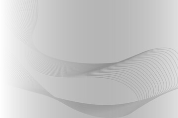 Black and white abstract wavy vector background with flowing lines and modern design