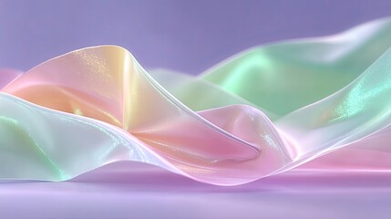 Iridescent Pastel Foil Background with Color Shifting