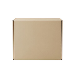 Brown cardboard box for packaging design
