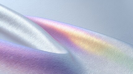 Iridescent Platinum Brushed Metallic Texture