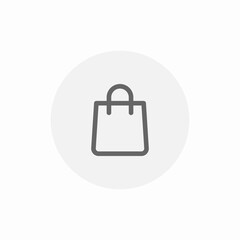 shopping bag icon sign vector