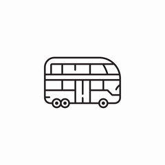 shuttle bus icon sign vector