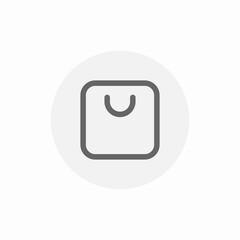 store shopping bag icon sign vector