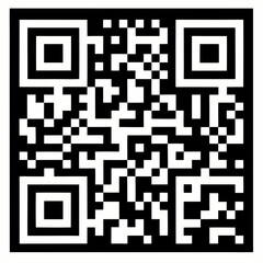 A standard black and white qr code for scanning information isolated on white background