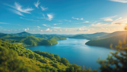 A vibrant and scenic landscape view of nature reserve