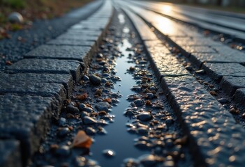 close detailed asphalt texture tire tracks grime urban surface, highway, concrete, marking, pavement, rubber, scuff, worn, ground, urbanization, terrain