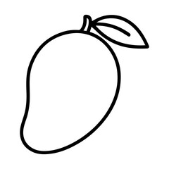 line icon mango on white background
Vector icon on the theme of fruits and vegetables movement