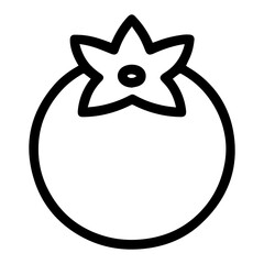 line icon blueberry on white background
Vector icon on the theme of fruits and vegetables movement