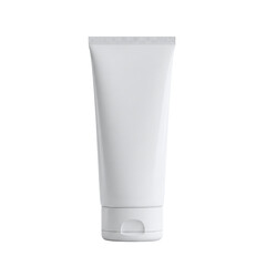 Blank cosmetic cream or lotion tube, isolated on transparent background