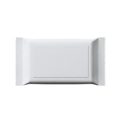 Snack or candy bar wrapper mockup, isolated on transparent background