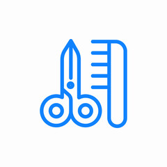 hairstyle service icon sign vector