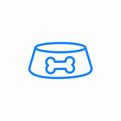 pet bowl icon sign vector