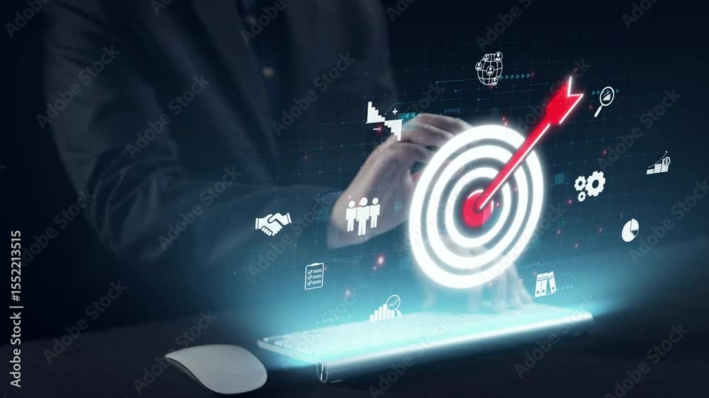 Poster a futuristic programmer engages with a digital interface showcasing various coding languages like ht