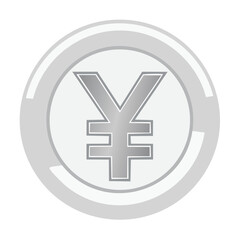 Obraz premium Silver Yen Coin Depicting Asian Currency in Financial Wealth and Global Economics