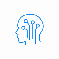 artificial intelligence icon sign vector