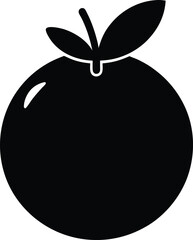 Fresh Juicy Orange Fruit Icon Vector Illustration of a Citrus Fruit