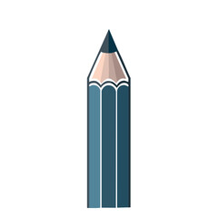 Illustration of a Graphite Pencil Tool for Writing or Drawing with a Blue Casing on Black