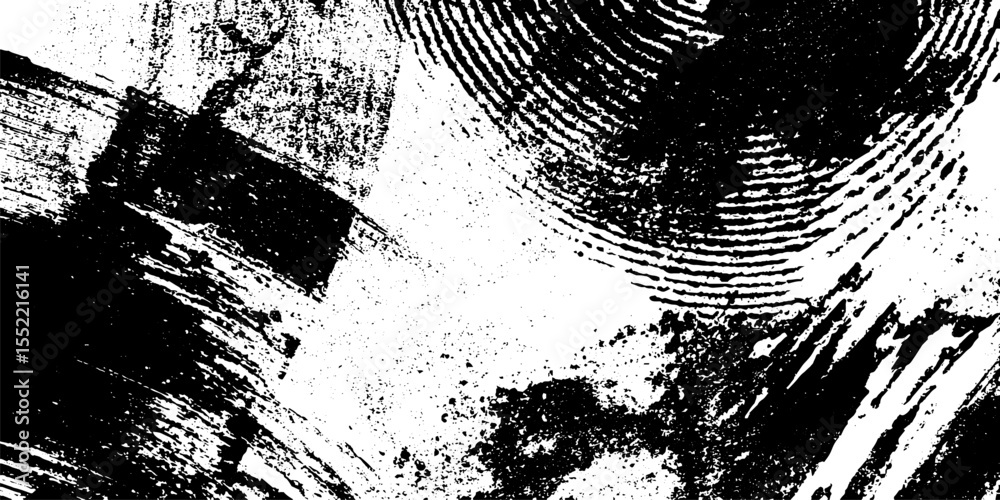 Poster Seamless artistic collage with ink pools and textured patterns for creative design