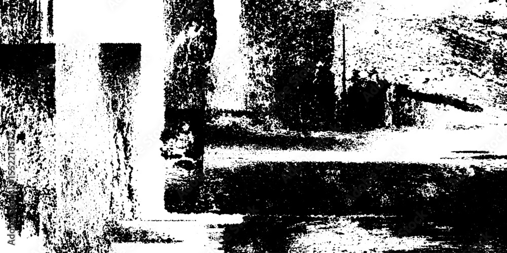 Poster seamless banner strip with photocopy noise and glitch effect for design overlay