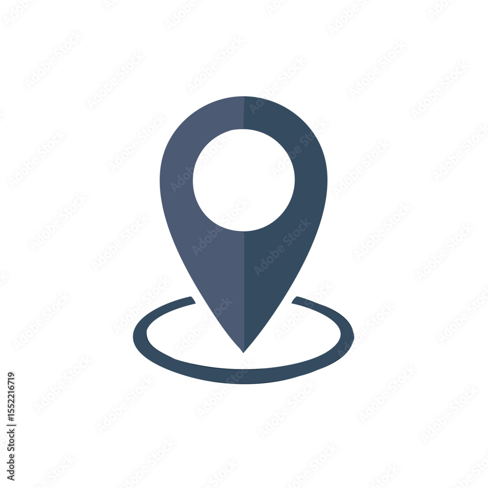 Poster location pointer icon navigation direction sign isolated on black background