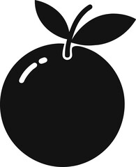 Fresh Juicy Orange Fruit Icon Vector Illustration of a Delicious Citrus Fruit Perfect for Healthy Lifestyle Designs, Food Blogs, and Recipes