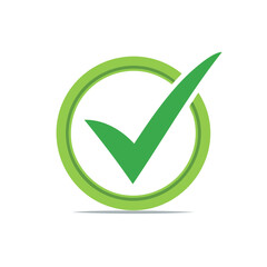 Green Check Mark in Circle Symbolizes Approval or Acceptance Against Black Backdrop Signifying Positive Outcome