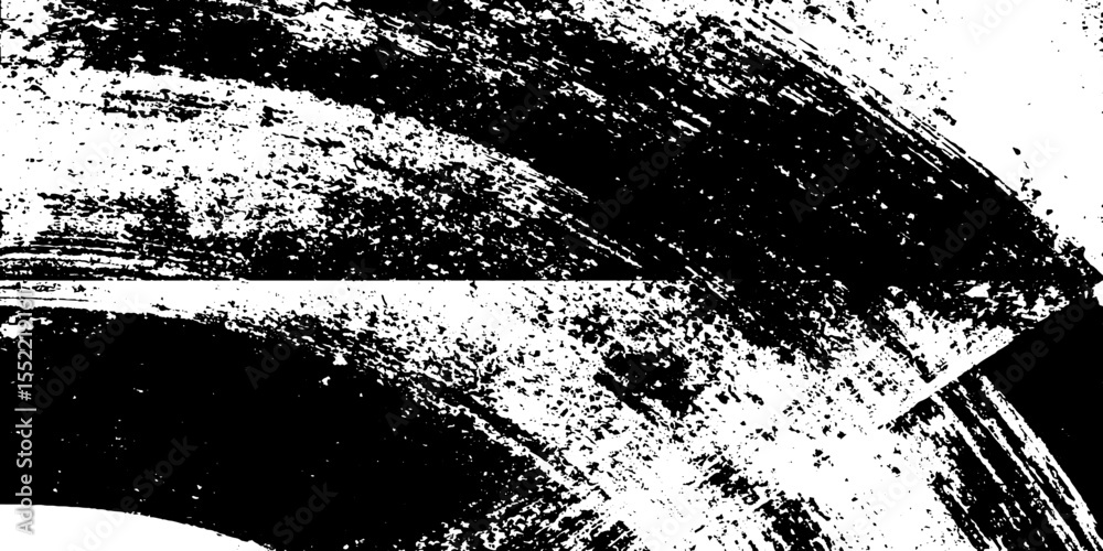 Poster seamless curved grunge arrow with smudged tip for distressed design