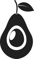 Healthy Avocado Illustration  A Simple, Elegant Design of a Ripe Avocado, Perfect for Health, Food, and Nutrition Related Projects