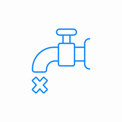 tap broken icon sign vector
