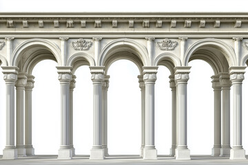 Obraz premium Ancient Roman columns stand majestically in the historic Roman Forum, showcasing Italy's rich architectural history and serving as a landmark of European travel and tourism