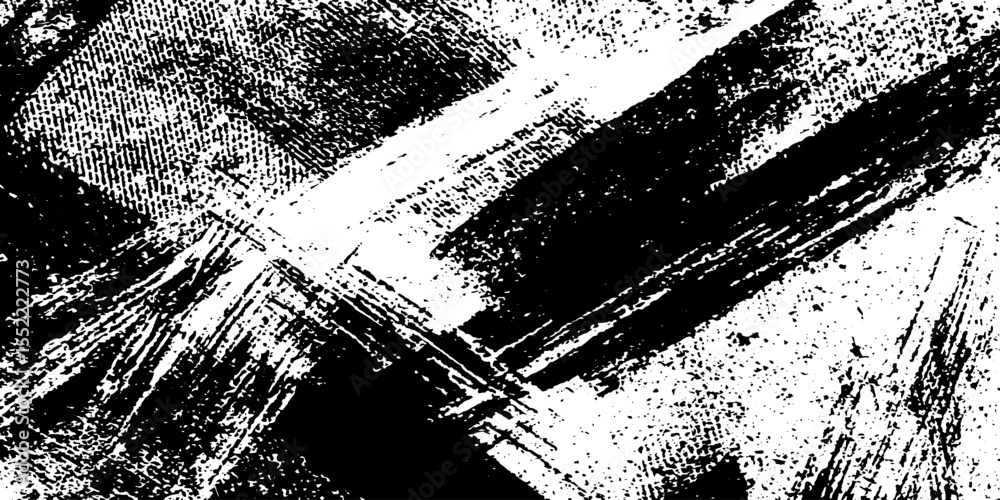 Aufkleber abstract grunge pattern with halftone dots and distressed brush strokes for creative design