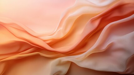 Obraz premium An elegant display of flowing fabric in soft pastel shades, creating a beautiful interplay of light and color that evokes feelings of tranquility and grace.