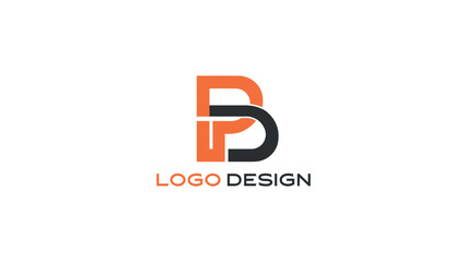 Fototapeta premium Modern BP lettermark logo with bold monogram style, perfect for professional branding, business identity, and minimal corporate logo design