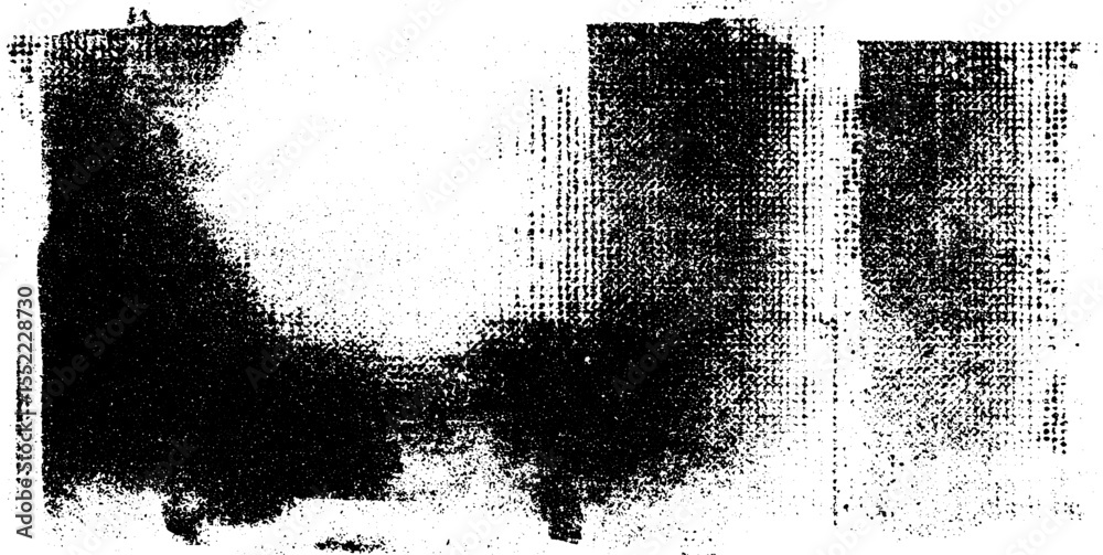 Poster distorted punk zine texture with halftone effects for edgy design