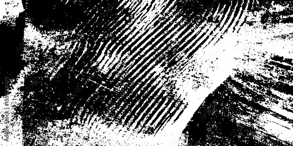 Poster abstract grunge texture with seamless round sticker and folded effects for creative design