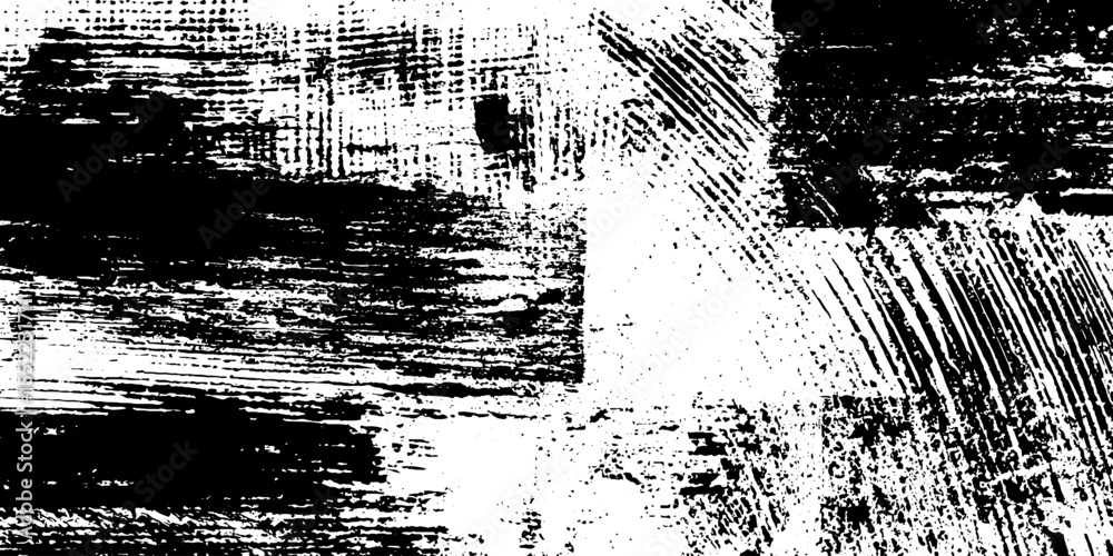 Poster seamless scratched banner with corner curls for grunge effect design