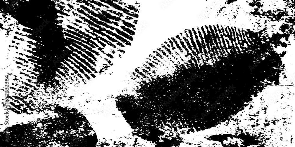 Poster Seamless shoe print texture with mud and track patterns for creative design