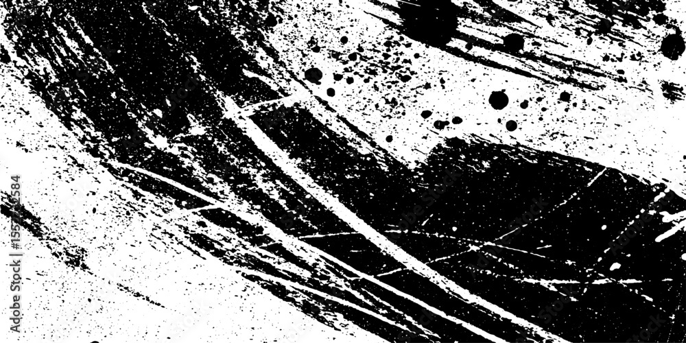 Poster chaotic ink explosion with seamless splash shape for artistic design