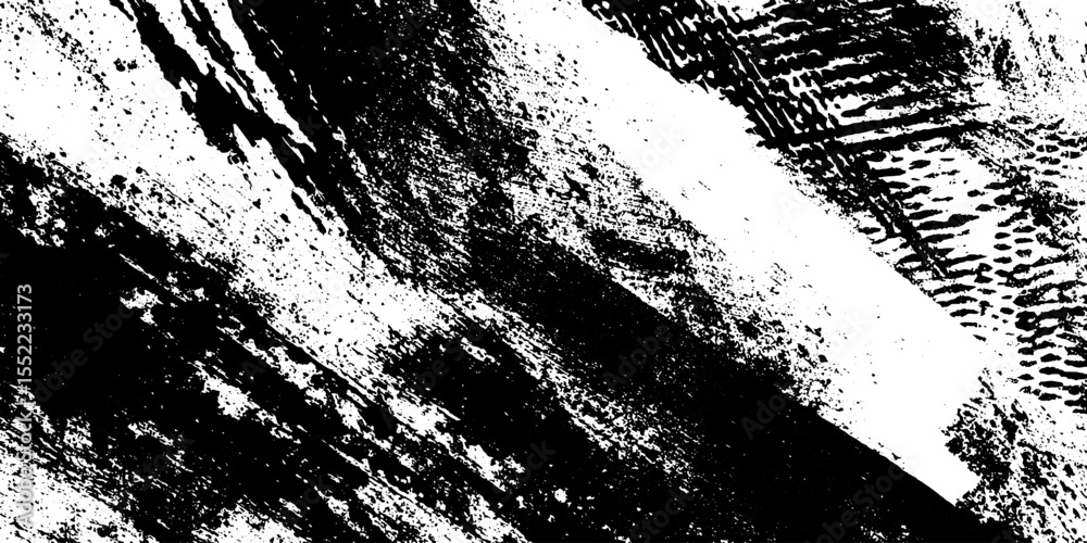 Poster abstract grunge collage with seamless tape and overlapping print textures