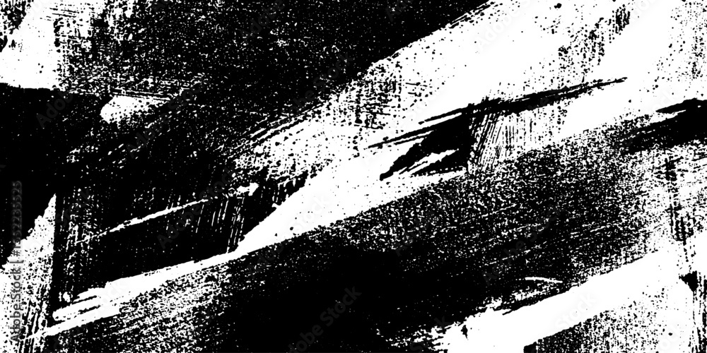 Poster abstract grunge zine poster with clipped cutouts and spray patterns for artistic design