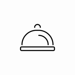 restaurant serving icon sign vector