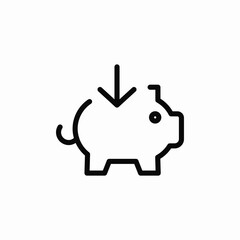 savings bank icon sign vector